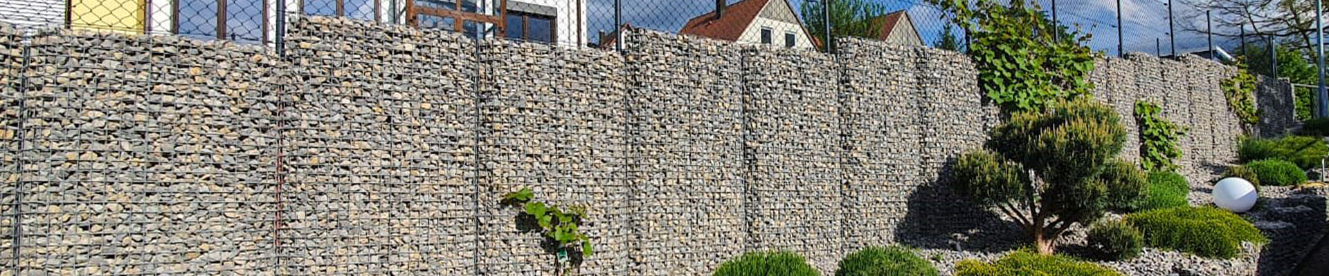 Gabionenmauer FNB Gartengestaltung